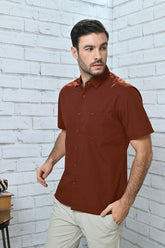 CARDINAL CASUAL KEMEJA COLOR BASED (ORANGE)